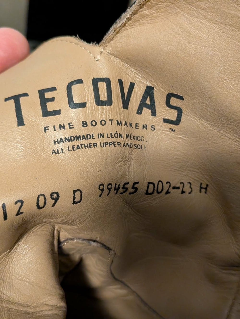 Tecovas Black Leather Western Zip-Quarter Boots - Picture 6 of 7